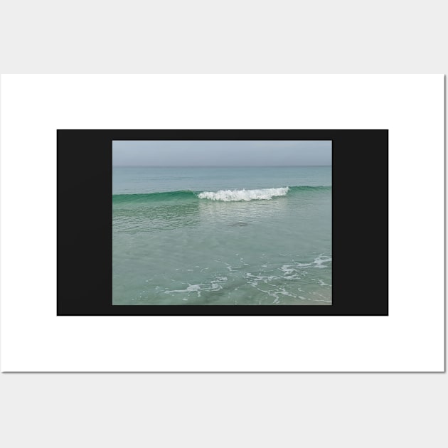 Gulf Water with Sting Ray with Wave 2 Wall Art by AustaArt